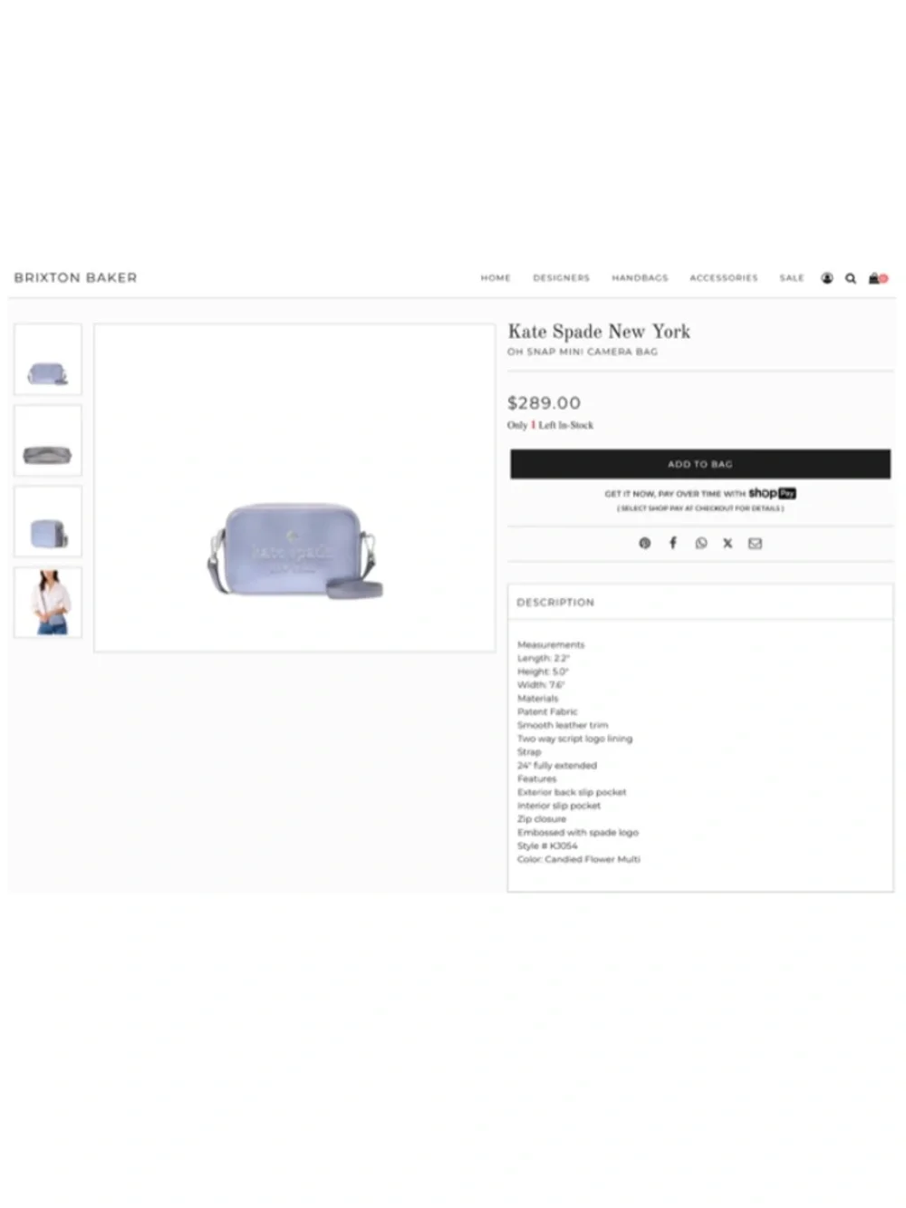 NEW Kate Spade New York Crossbody Purse